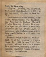 Downing, Mary B